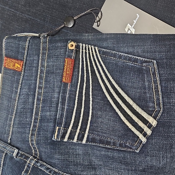 7 For All Mankind Dojo Flare Jeans Size 26 New - Picture 8 of 8